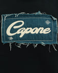 Capone Sweater Denim Patch Logo Black-AL Capone Premium