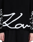 Karl Lagerfeld Sweater Signature Logo Black-AL Capone Premium