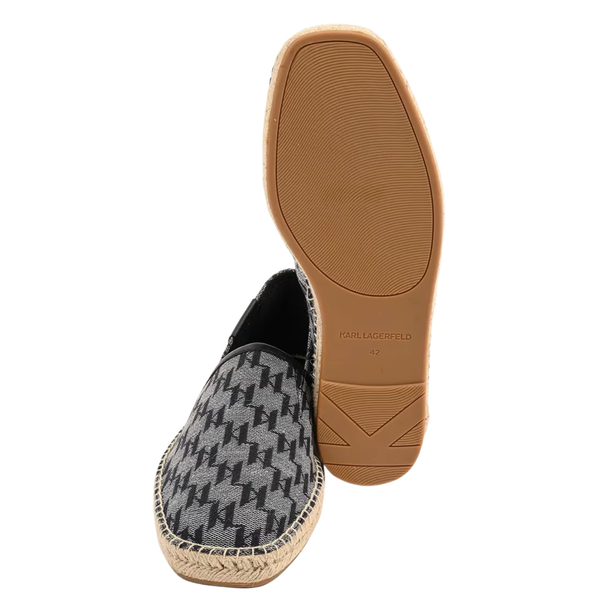 Karl Lagerfeld Slip On Kamino Ii Monogram Black-Grey-AL Capone Premium