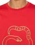 Kenzo T-Shirt Snake Gold-Red
