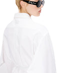 Kenzo Shirt Ladies Long With Belt White