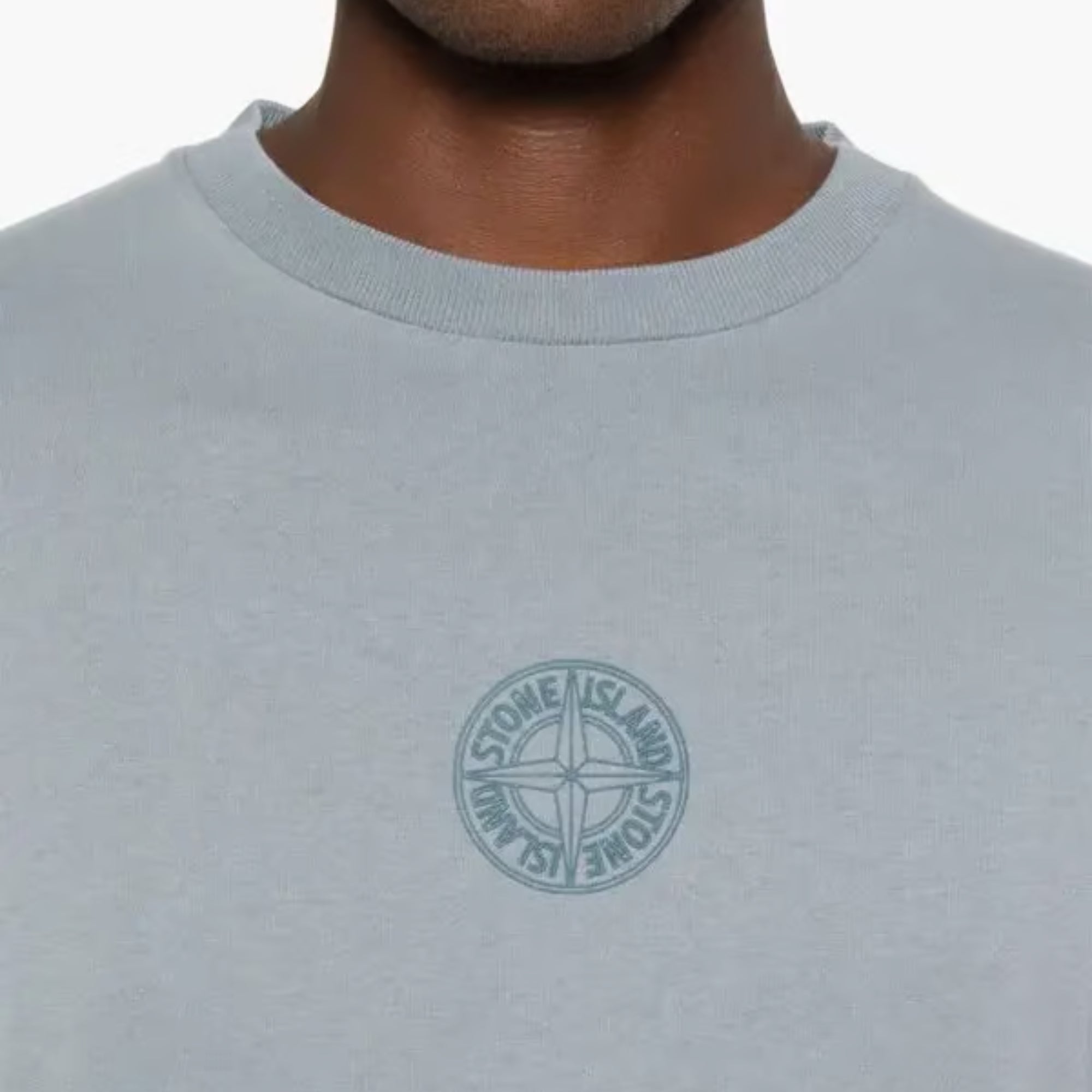 Stone Island T-Shirt Logo Grey-AL Capone Premium