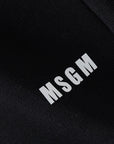 Msgm Shorts Elasticated Black-White