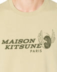 Maison Kitsune T-Shirt Racing Wheels Comfort Canvas