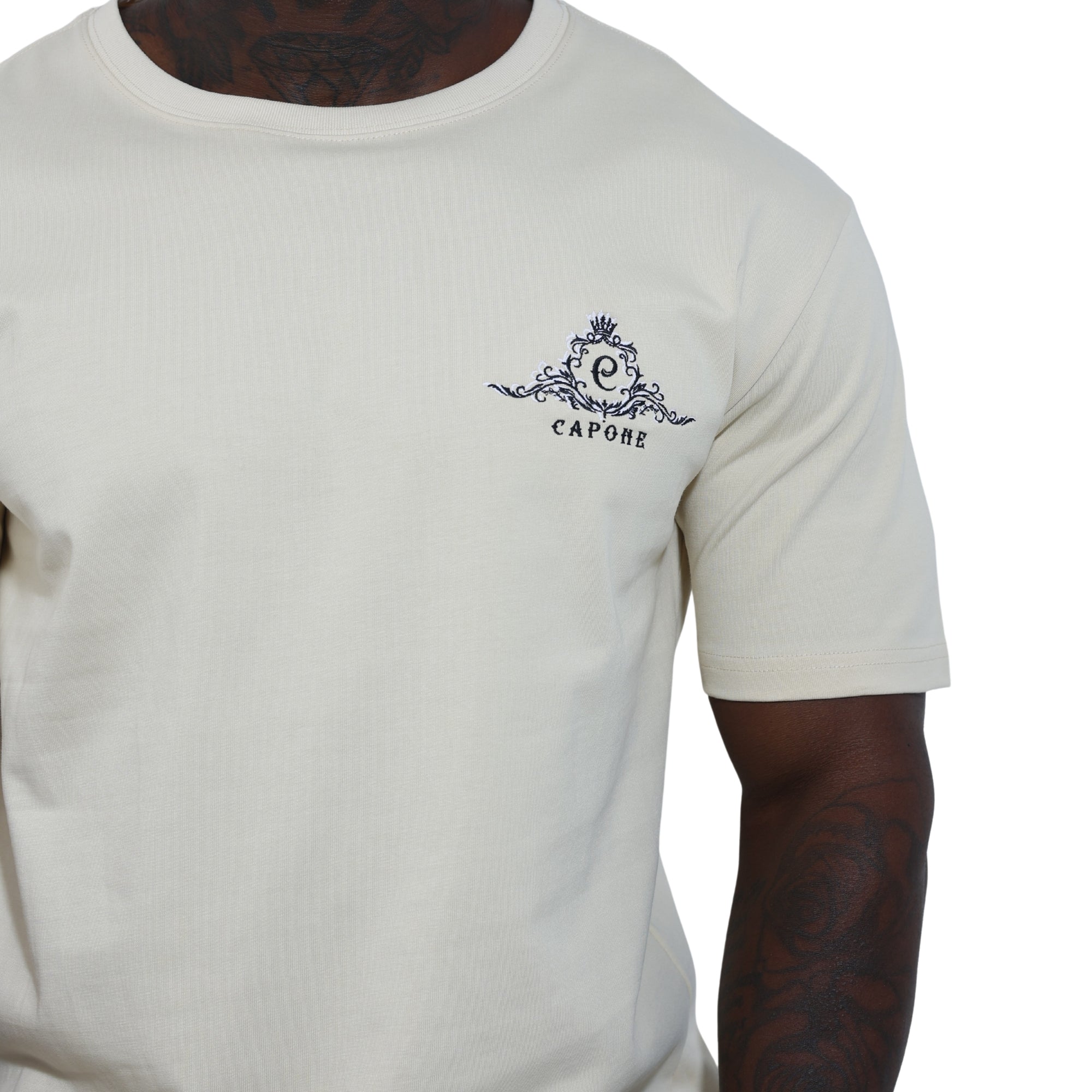 Capone T-Shirt Monaco Legacy Beige-AL Capone Premium