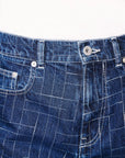Kenzo Jeans Bara Cropped Fit Blue