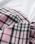 Msgm T-Shirt Pink Check White