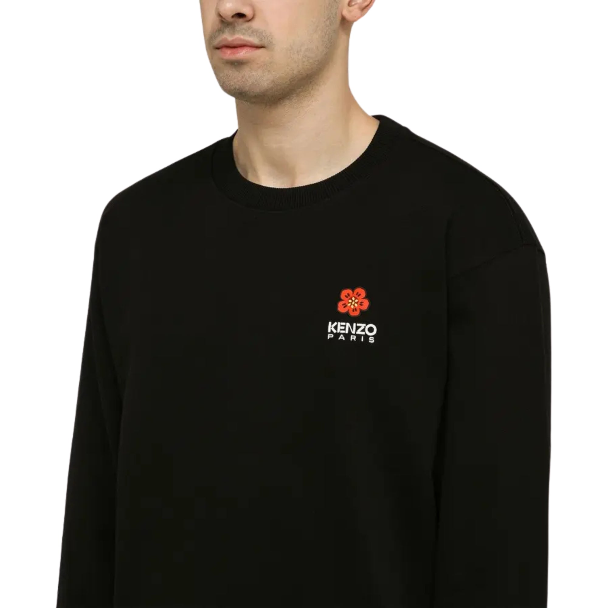 Kenzo Sweater Boke Flower Crest Black-AL Capone Premium