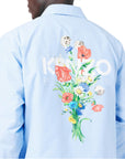 Kenzo Jacket Coach Floral Print Blue