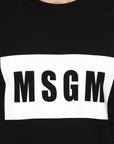 Msgm T-Shirt Big Logo Black-White