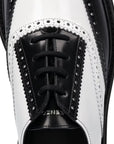 Kenzo Derby Shoes Leather White-Black-AL Capone Premium