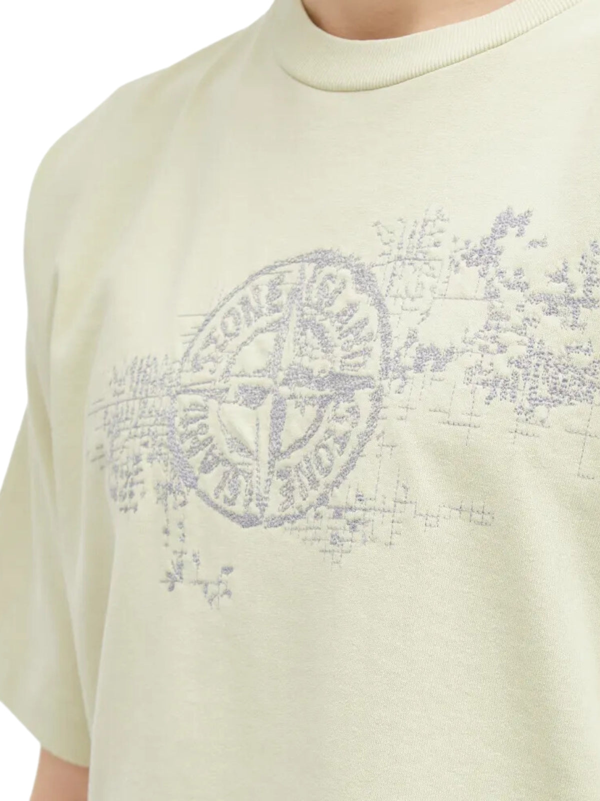 Stone Island T-Shirt Logo Light Green-AL Capone Premium