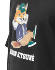 Maison Kitsune Crew Dressed Fox Black