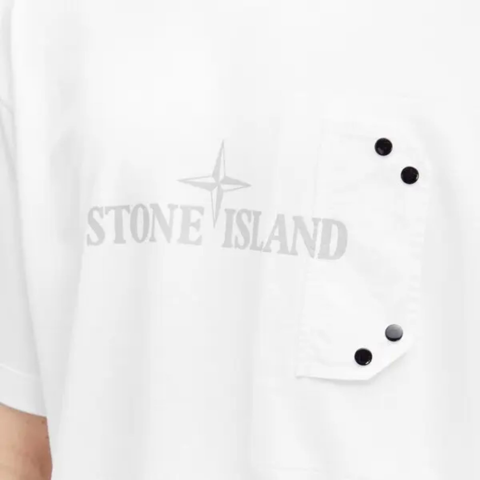 Stone Island T-Shirt Logo White-AL Capone Premium