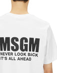 Msgm T-Shirt Logo White-AL Capone Premium