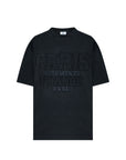 Vetements T-Shirt Paris Xxxl Washed Black