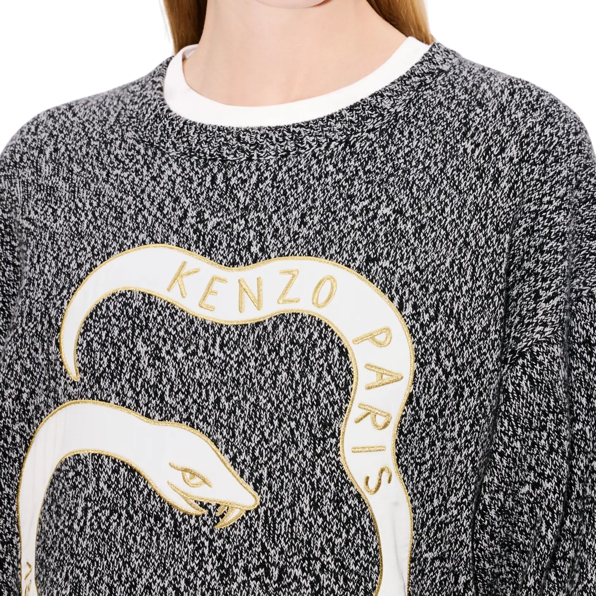 Kenzo Knitted Jumper Wool Black-AL Capone Premium