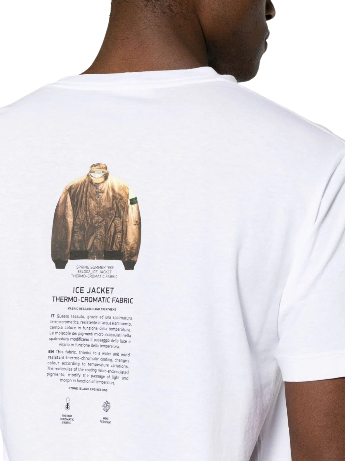 Stone Island T-Shirt Logo White-AL Capone Premium