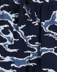 Kenzo Bermuda Shorts Oceans Camo Blue