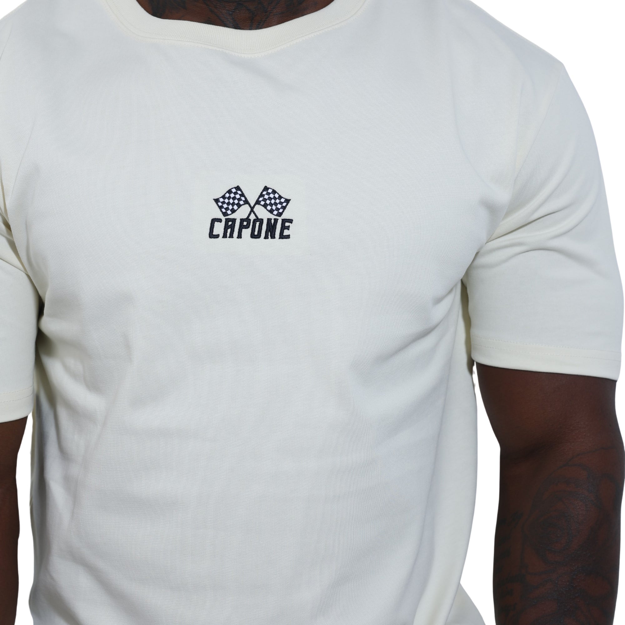 Capone T-Shirt Monaco Grand Prix Beige-AL Capone Premium