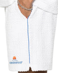 Casablanca Shorts Monogram Jacquard Towelling White