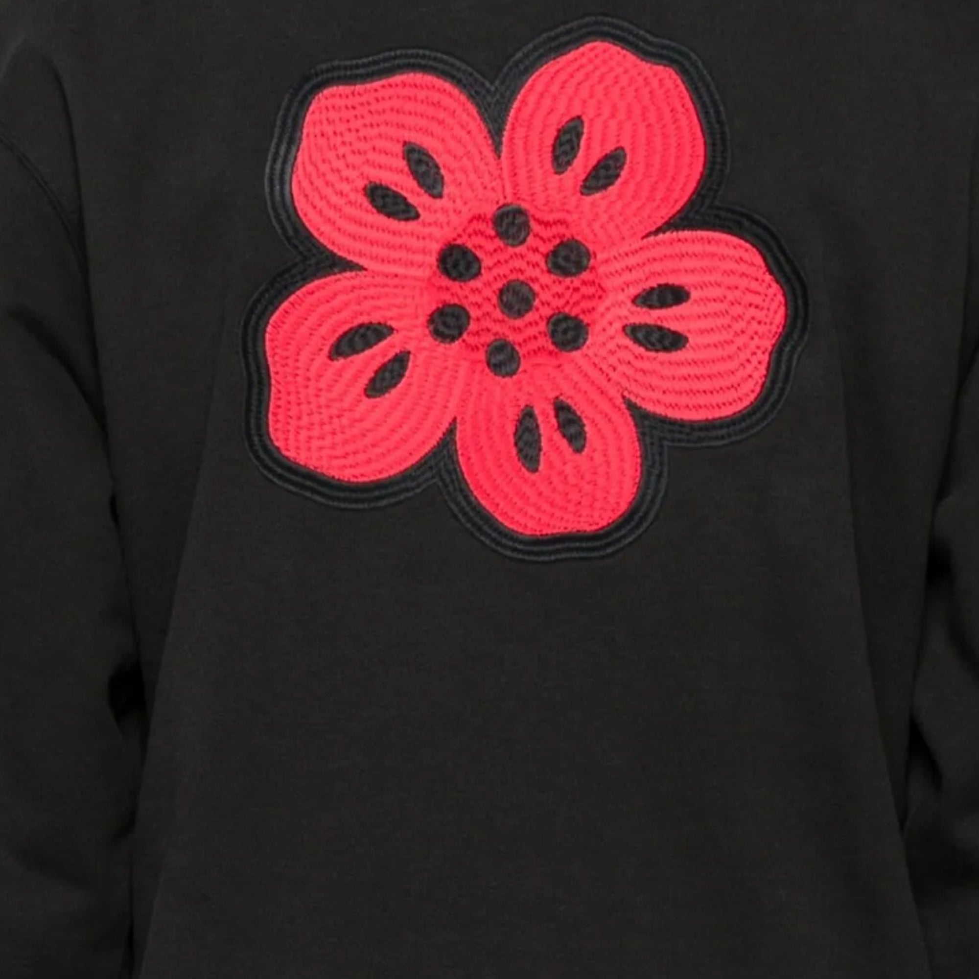 Kenzo Sweater Boke Flower Embroidered Black-AL Capone Premium
