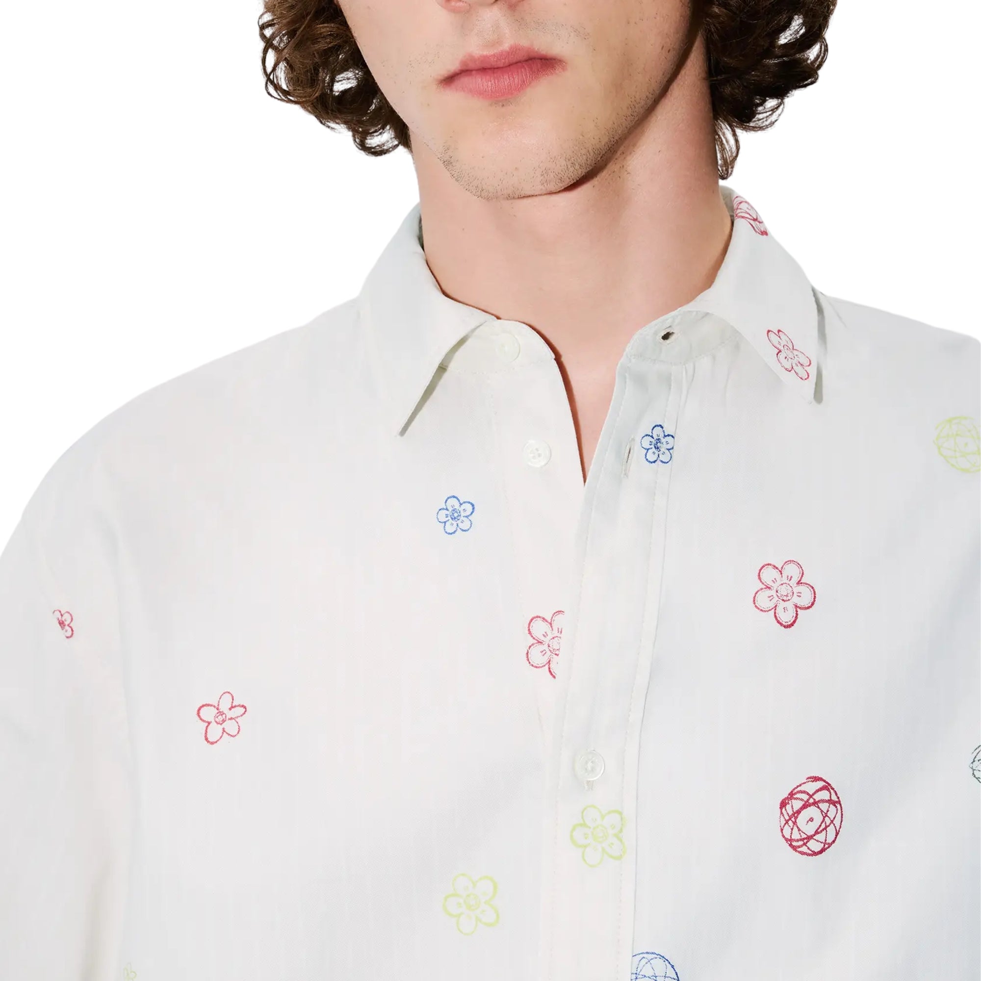 Kenzo Shirt Futura Embroidered SS Cream-AL Capone Premium