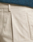Etro Pant Linen Jacquard Beige