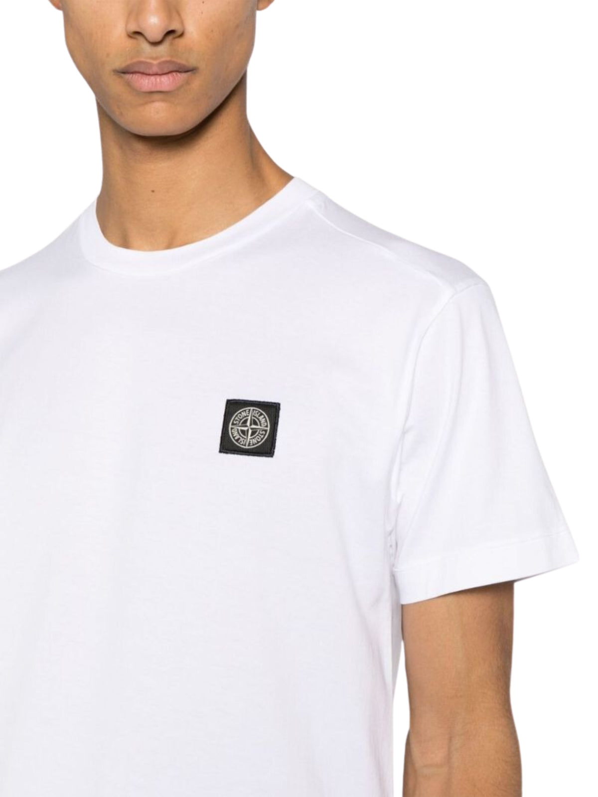 Stone Island T-Shirt Logo White-AL Capone Premium