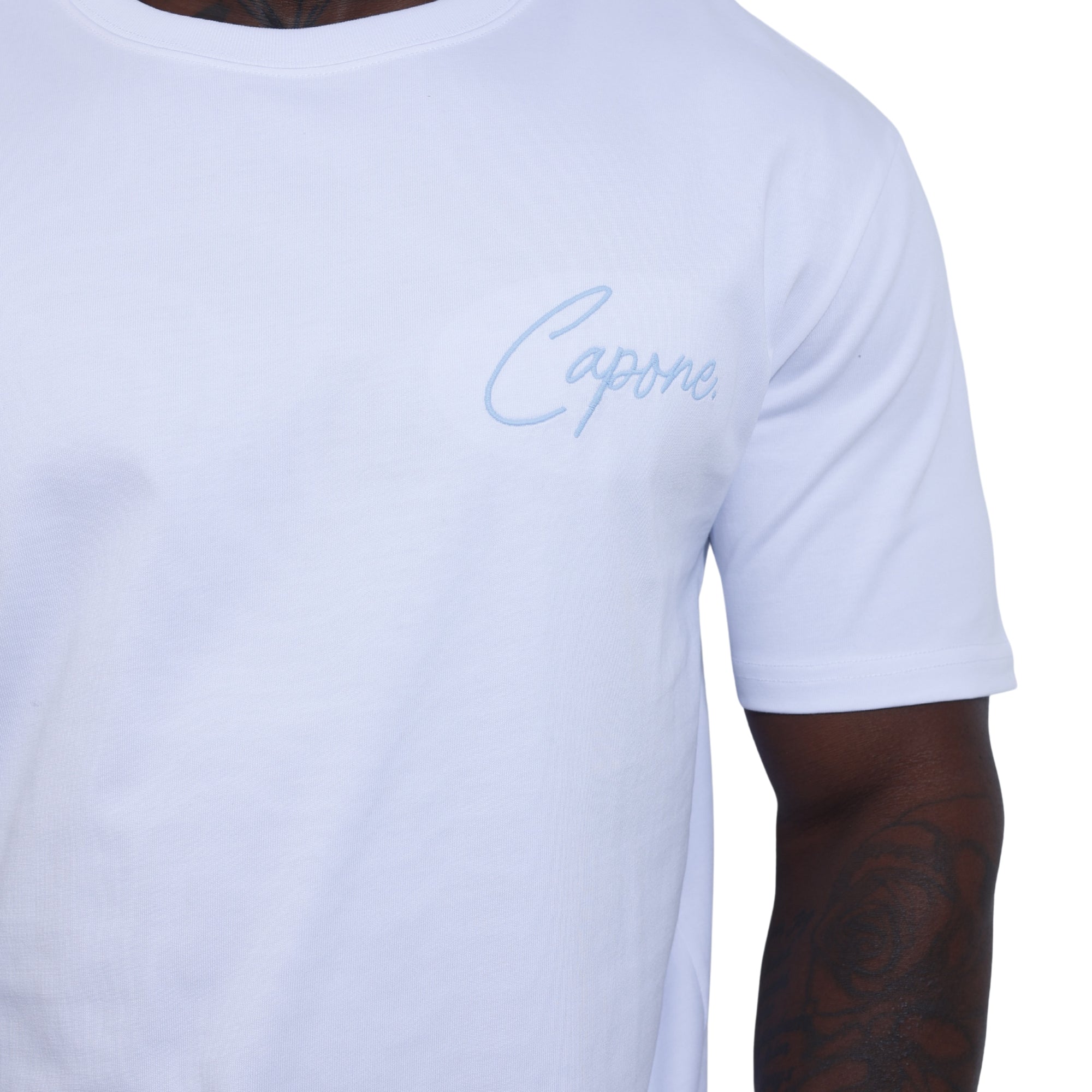 Capone T-Shirt Monaco Artwork White-AL Capone Premium