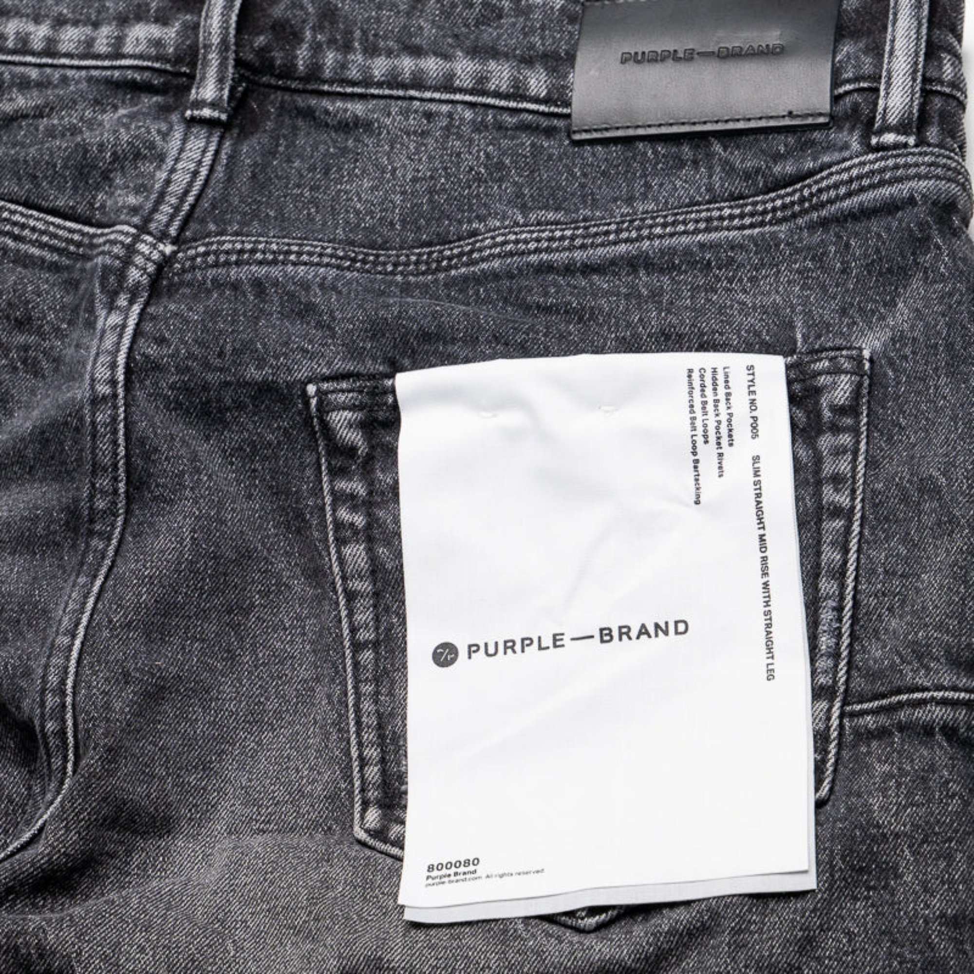 Purple Jeans Crinkle Black-AL Capone Premium