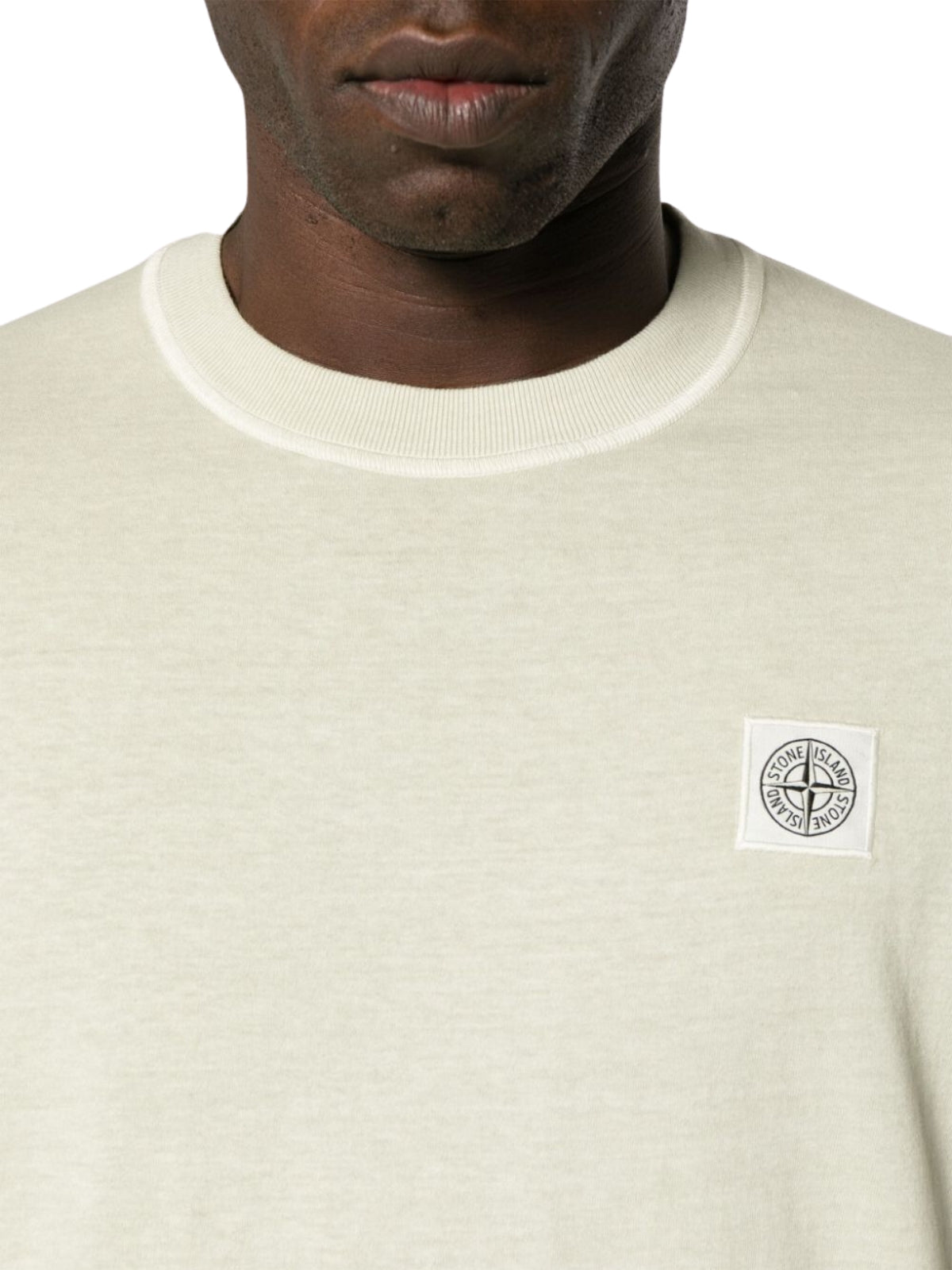 Stone Island T-Shirt Logo Cream-AL Capone Premium