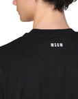 Msgm T-Shirt The Mwave Black-White