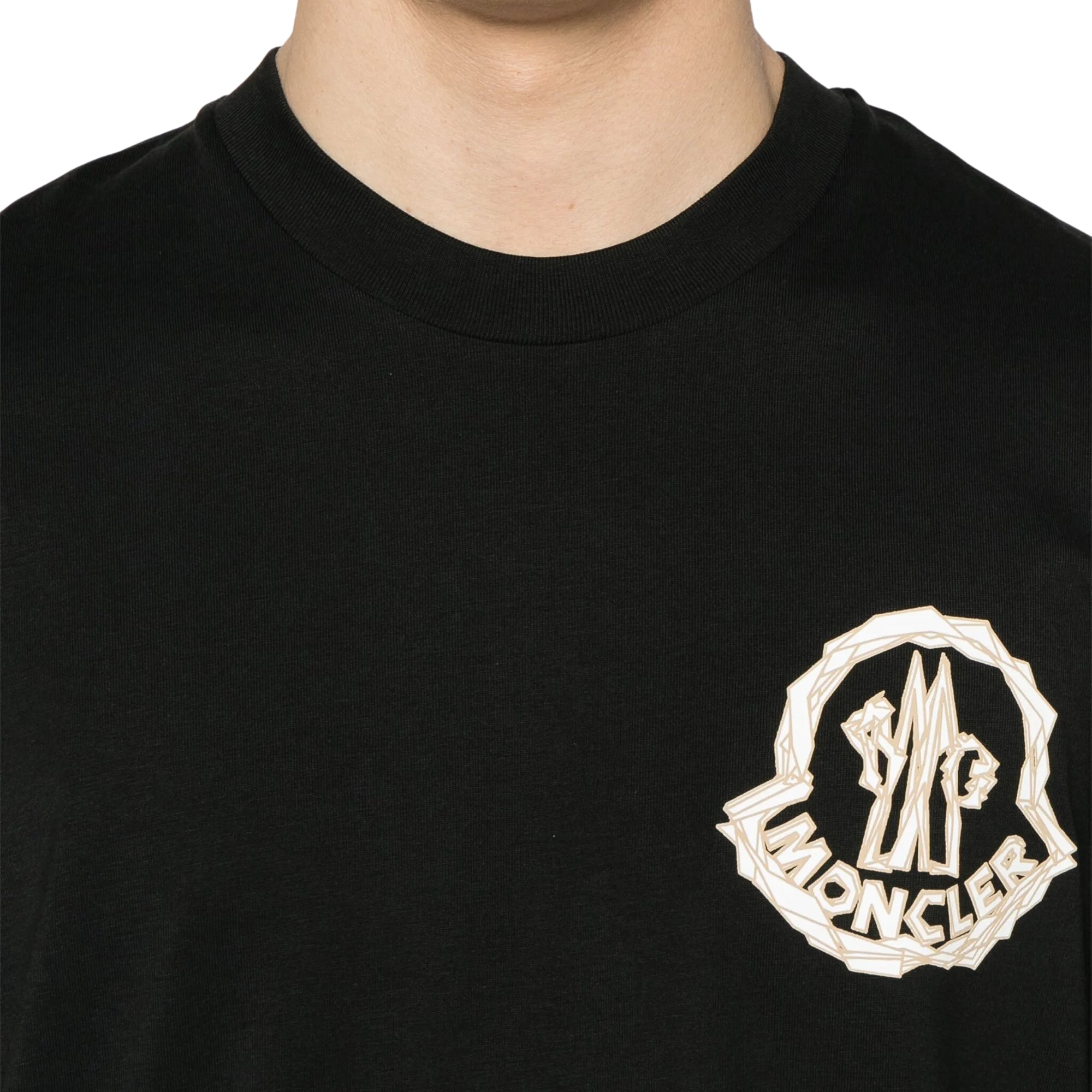 Moncler T-Shirt Logo Black-AL Capone Premium