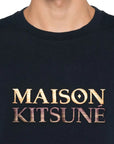 Maison Kitsune T-Shirt Gradient Logo Navy