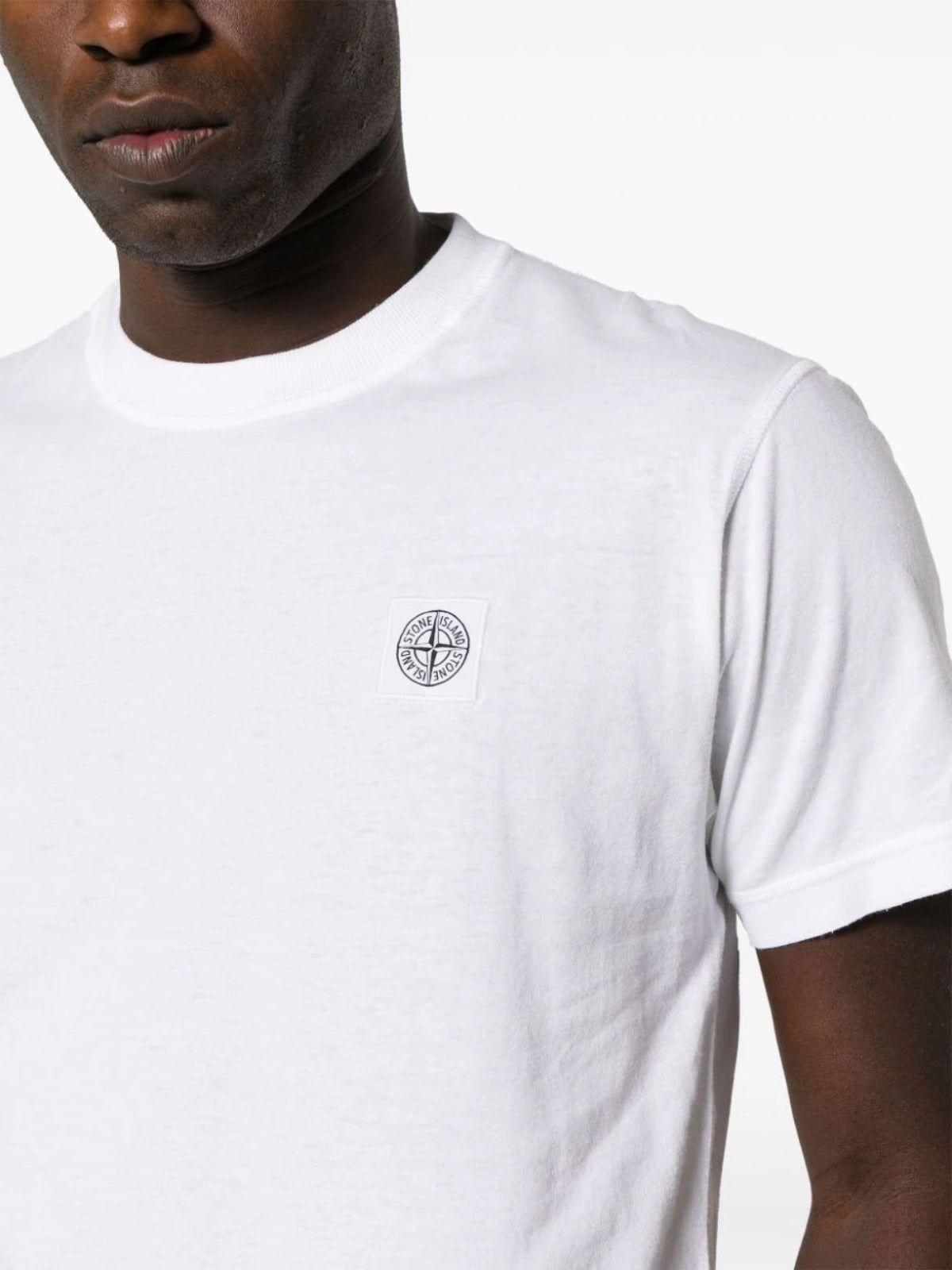 Stone Island T-Shirt Logo White-AL Capone Premium
