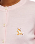 Maison Kitsune Sweater Ladies Chillax Fox Patch Pink-AL Capone Premium