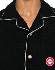 Casablanca Shirt Monogram Jacquard Towelling Black