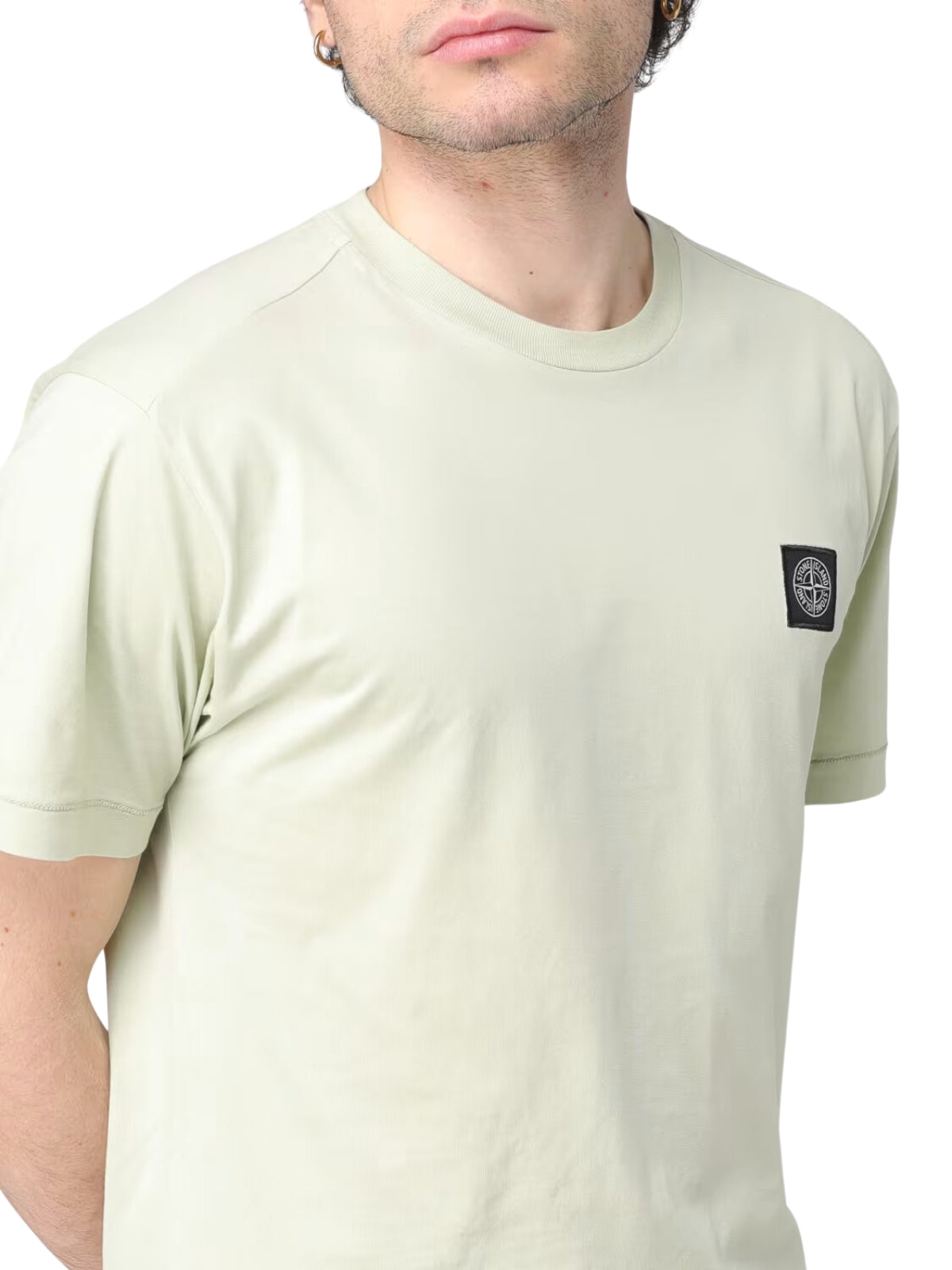 Stone Island T-Shirt Logo Light Green-AL Capone Premium