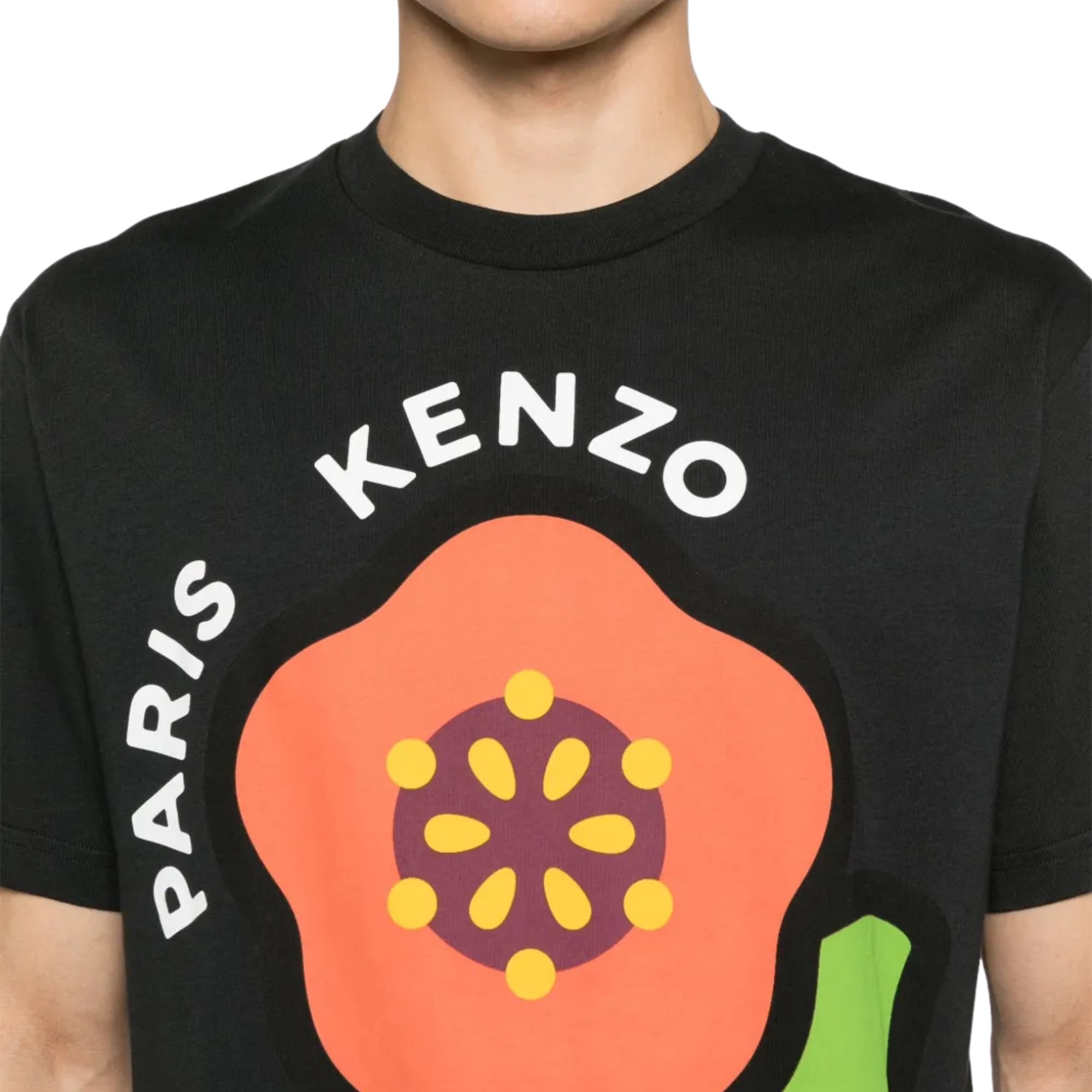 Kenzo T-Shirt Boke Flower Black-AL Capone Premium