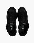 Cleens Sneakers C23 Suede Border Lace Up Black