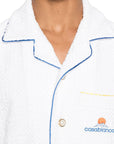 Casablanca Shirt Monogram Jacquard Towelling White