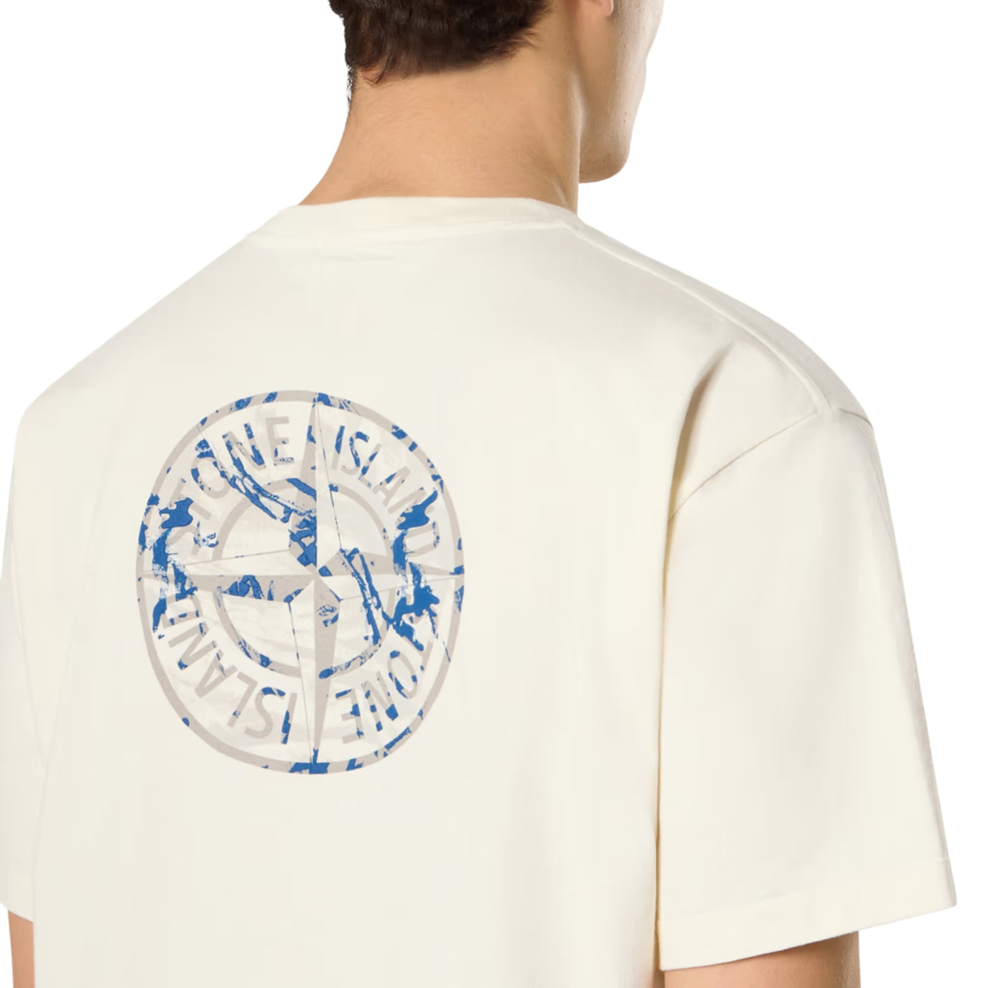 Stone Island T-Shirt Logo Cream-AL Capone Premium