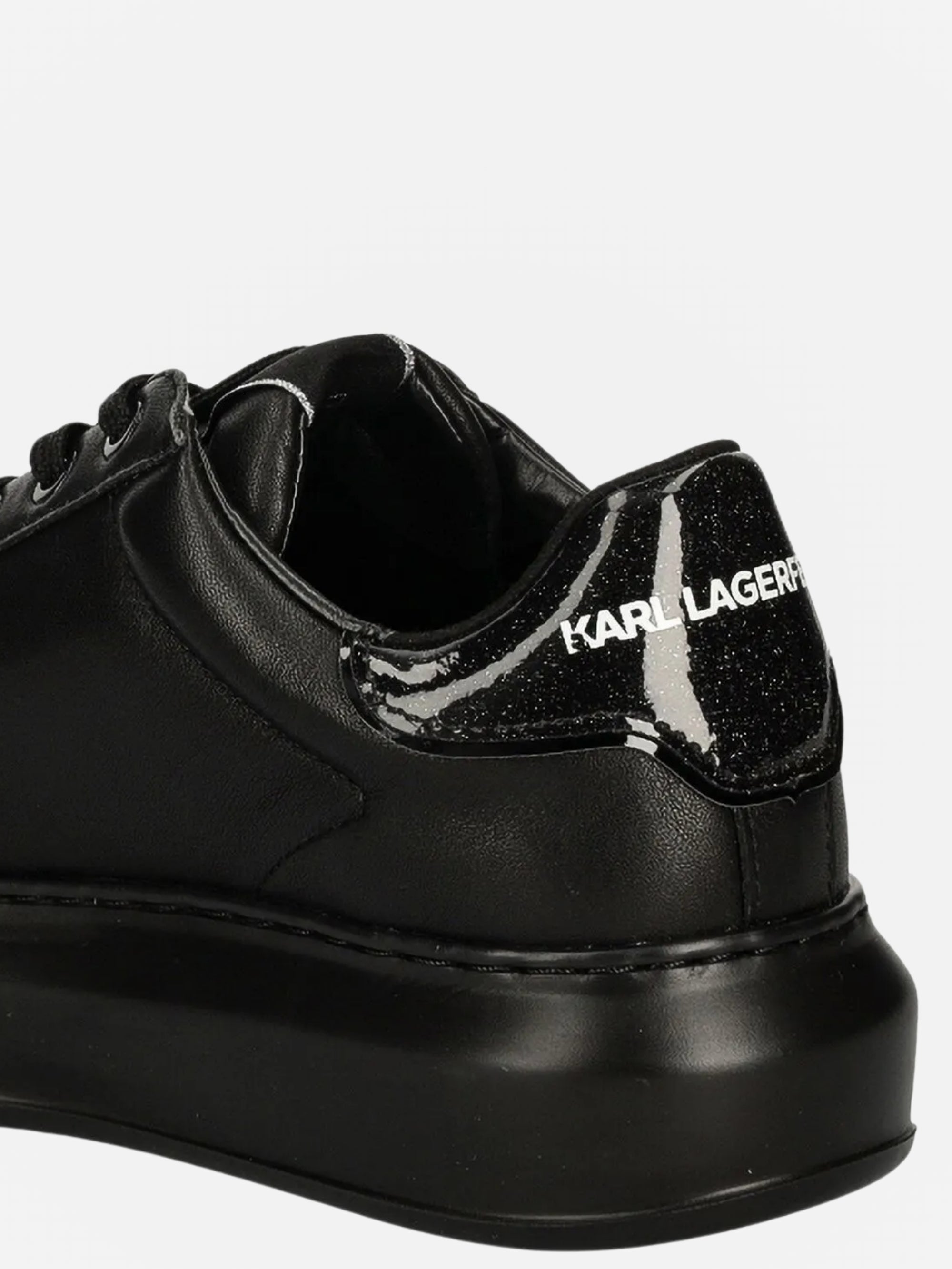 Karl Lagerfeld KL471 Sneaker Kapri Mens Karl NFT Lo Lace Black Leather / Mono-AL Capone Premium