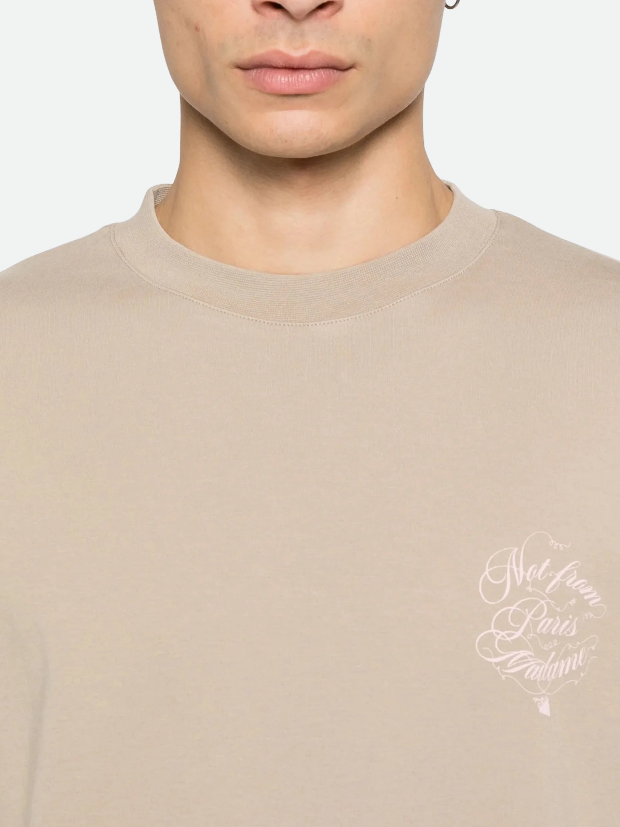 Drole De Monsieur Crew Slogan Vines Beige-AL Capone Premium