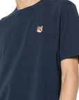 Maison Kitsune T-Shirt Fox Head Patch Ink Blue