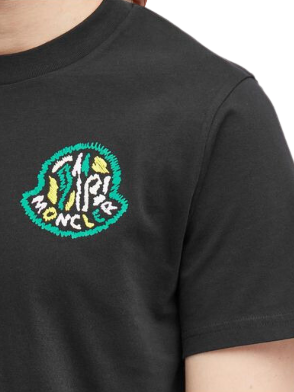 Moncler T-Shirt Logo Black - AL Capone Premium