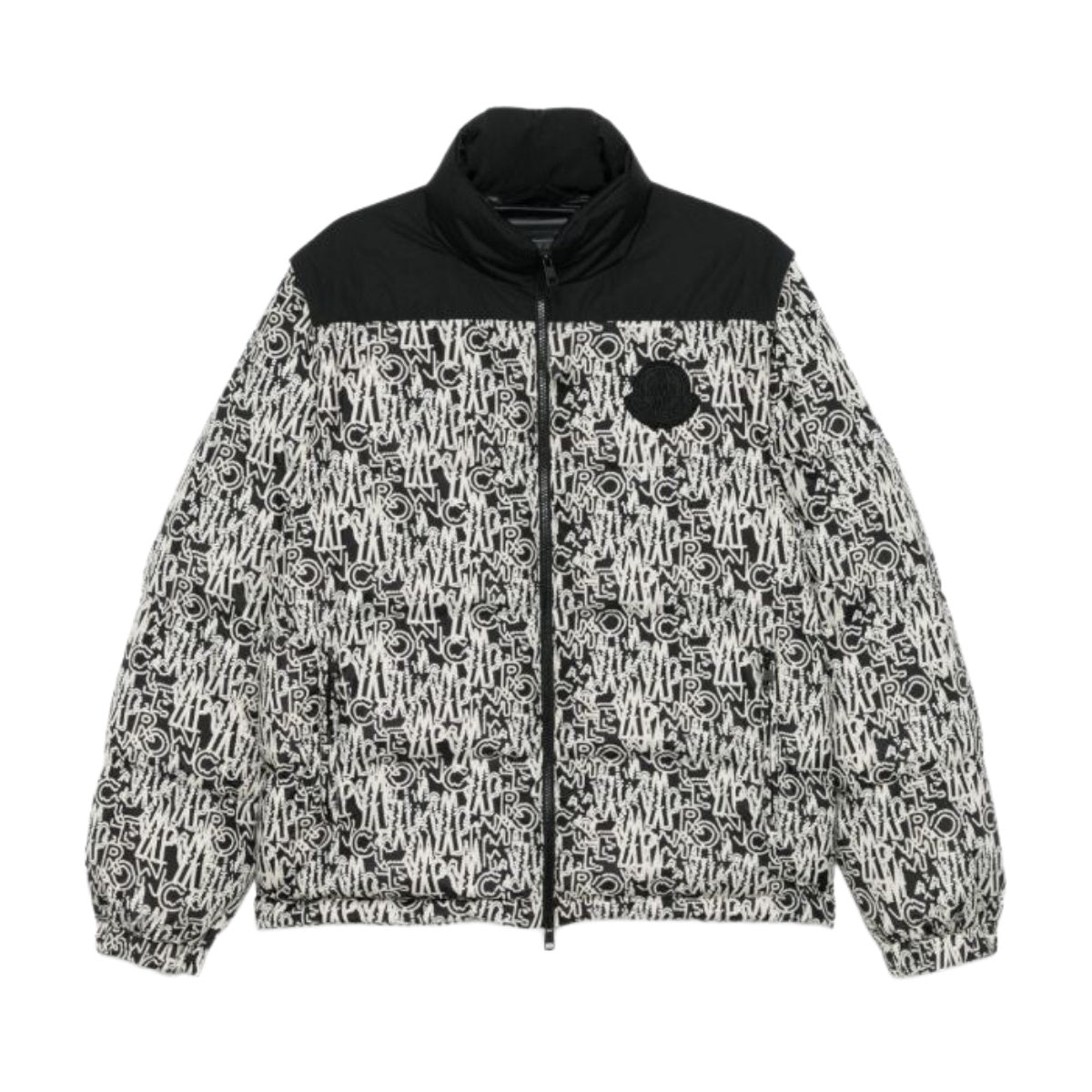 Moncler Jacket Chubasco Allover Print Black-White-AL Capone Premium