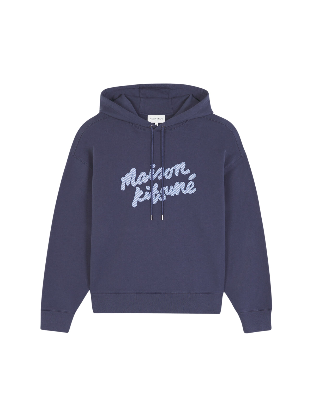 Maison Kitsune Hoodie Handwriting Ink-Blue-AL Capone Premium