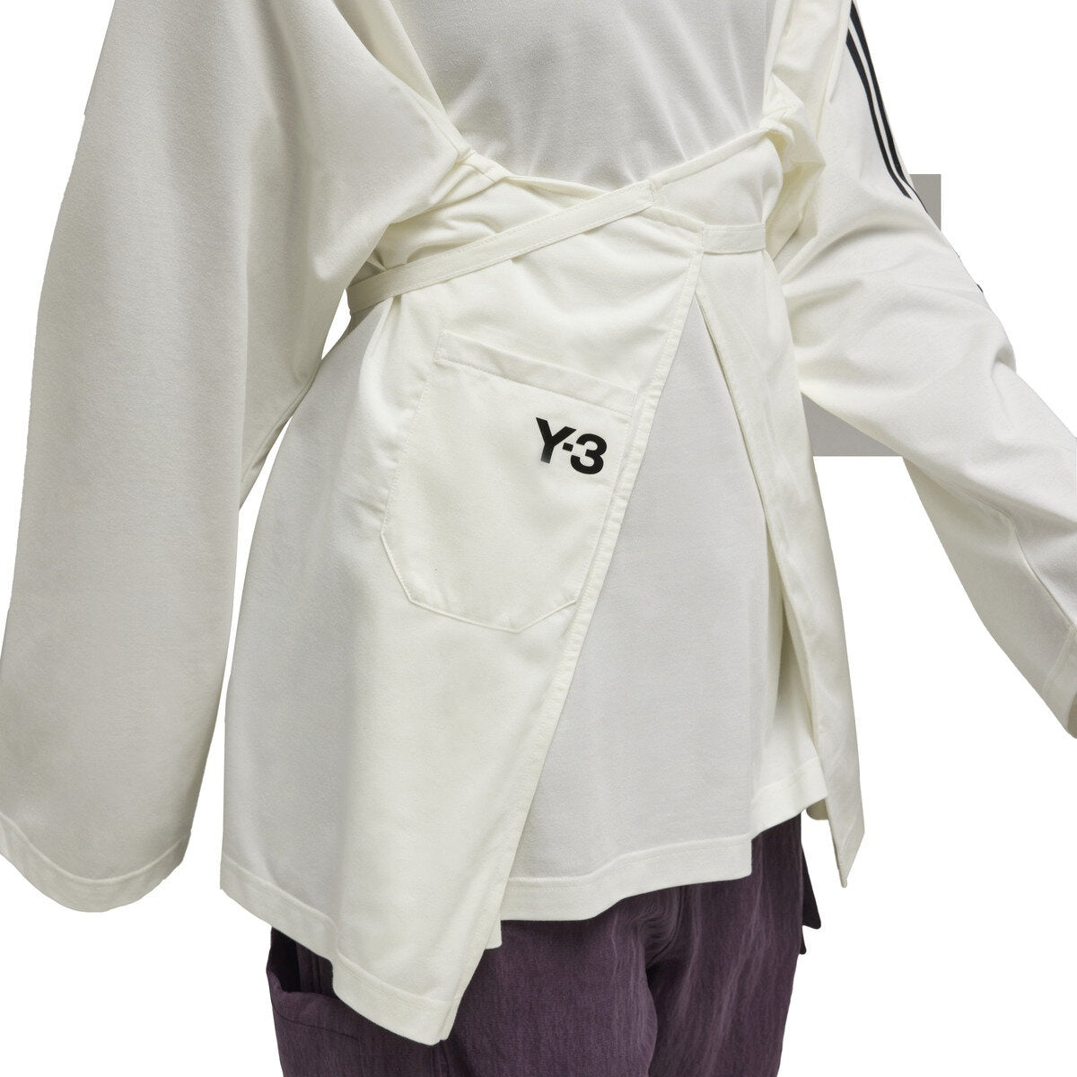 Y-3 Ladies T-Shirt L/S Closure Off-White-AL Capone Premium